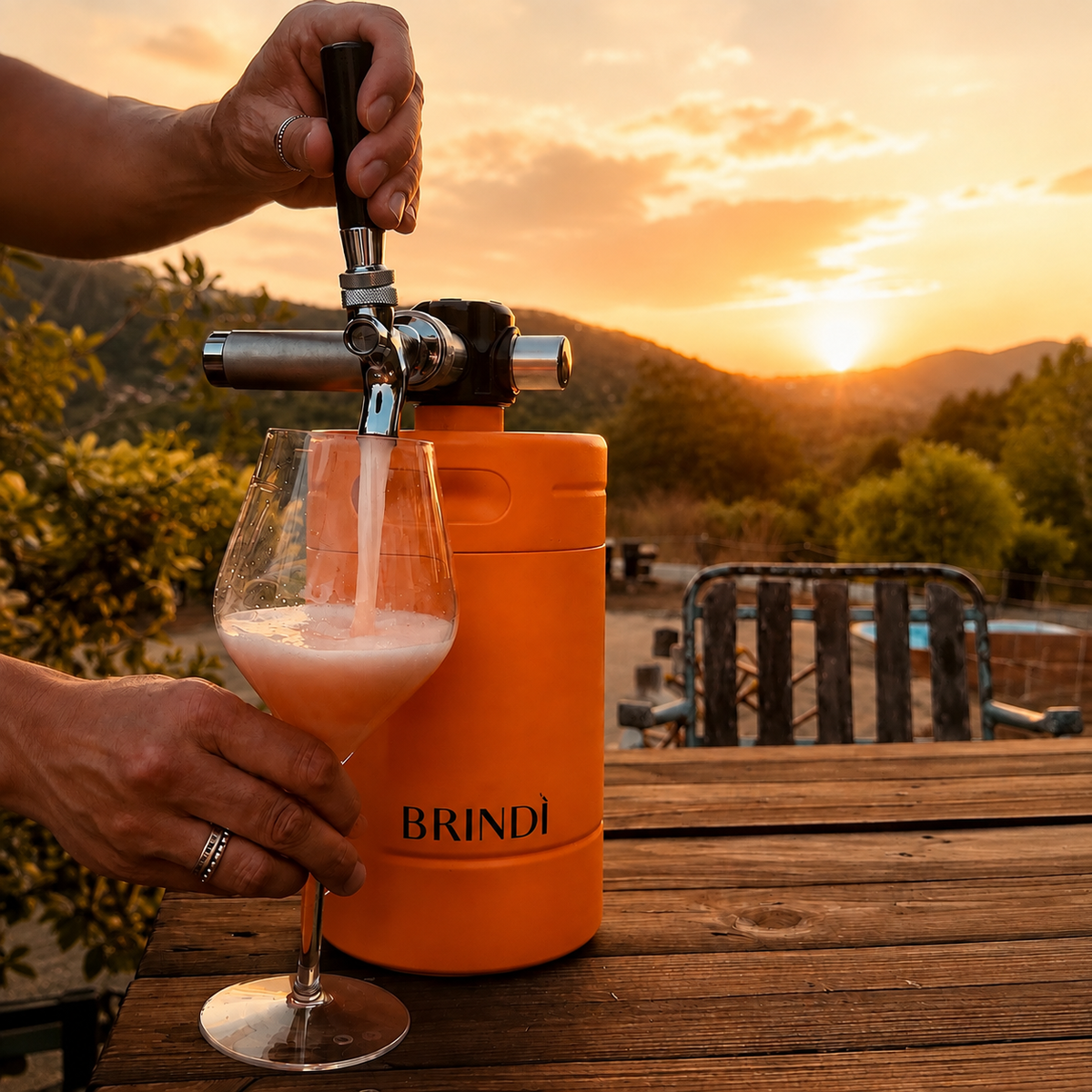 BRINDÌ Solo (2L) Mini Keg, Tramonto - Last Light (orange)