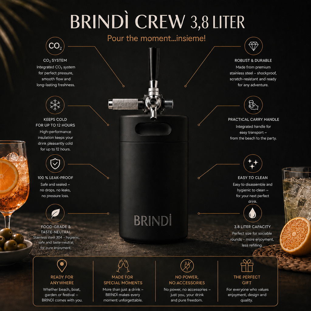 BRINDÌ Crew (3,8L), Lava - Smoke & Ash (schwarz)